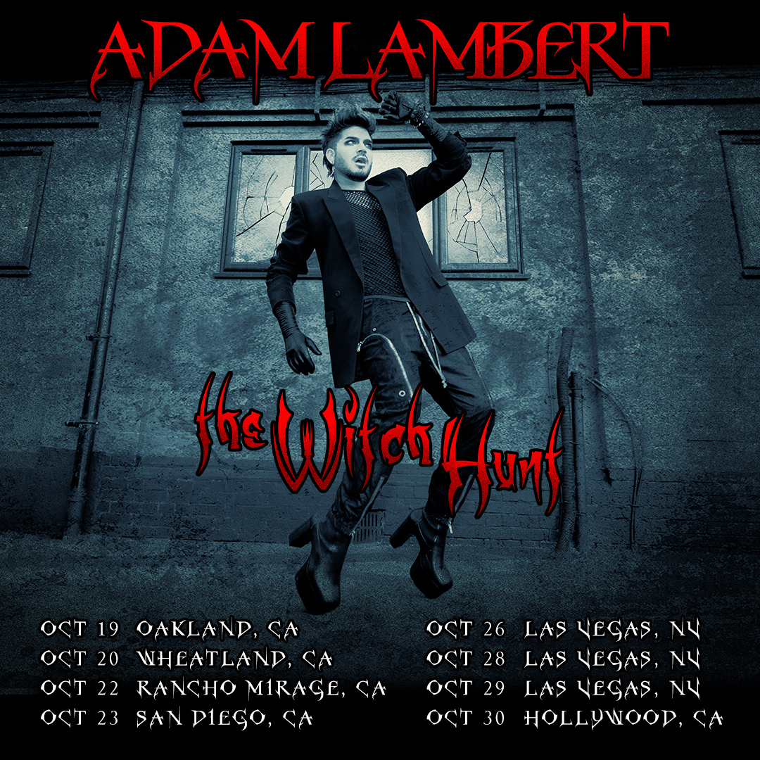 adam lambert witch hunt tour setlist